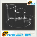 High Quality Elevated Three-tier Clear Acrylic Tabletop Handbag Display,Perspex Purse Stand,Plexiglass Bag Rack